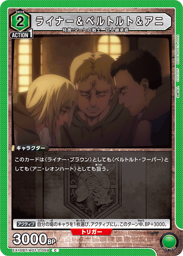 ライナー＆ベルトルト＆アニ